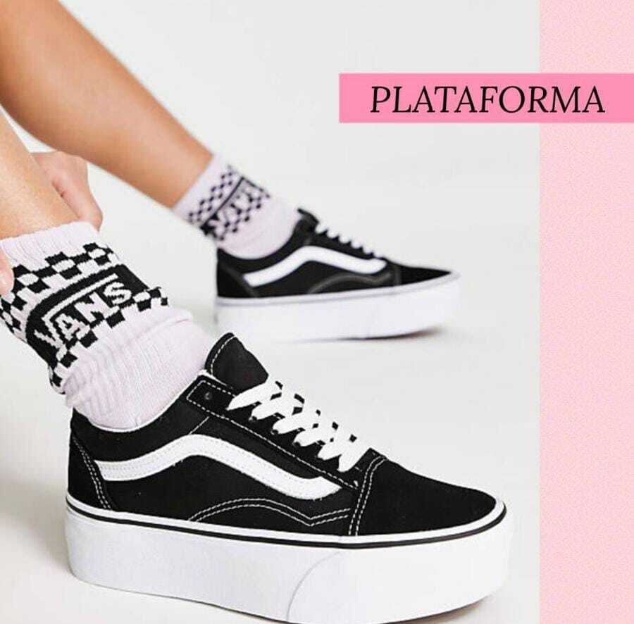 Tenis Vans Old Skool Stacform Black White Fecha aproximada de entrega de 5 a 15 dias Habiles Contáctanos al 84565544