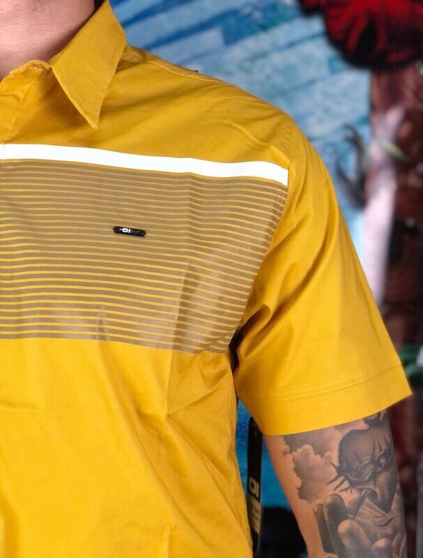 CAMISA THE ONE 23507 MOSTAZA