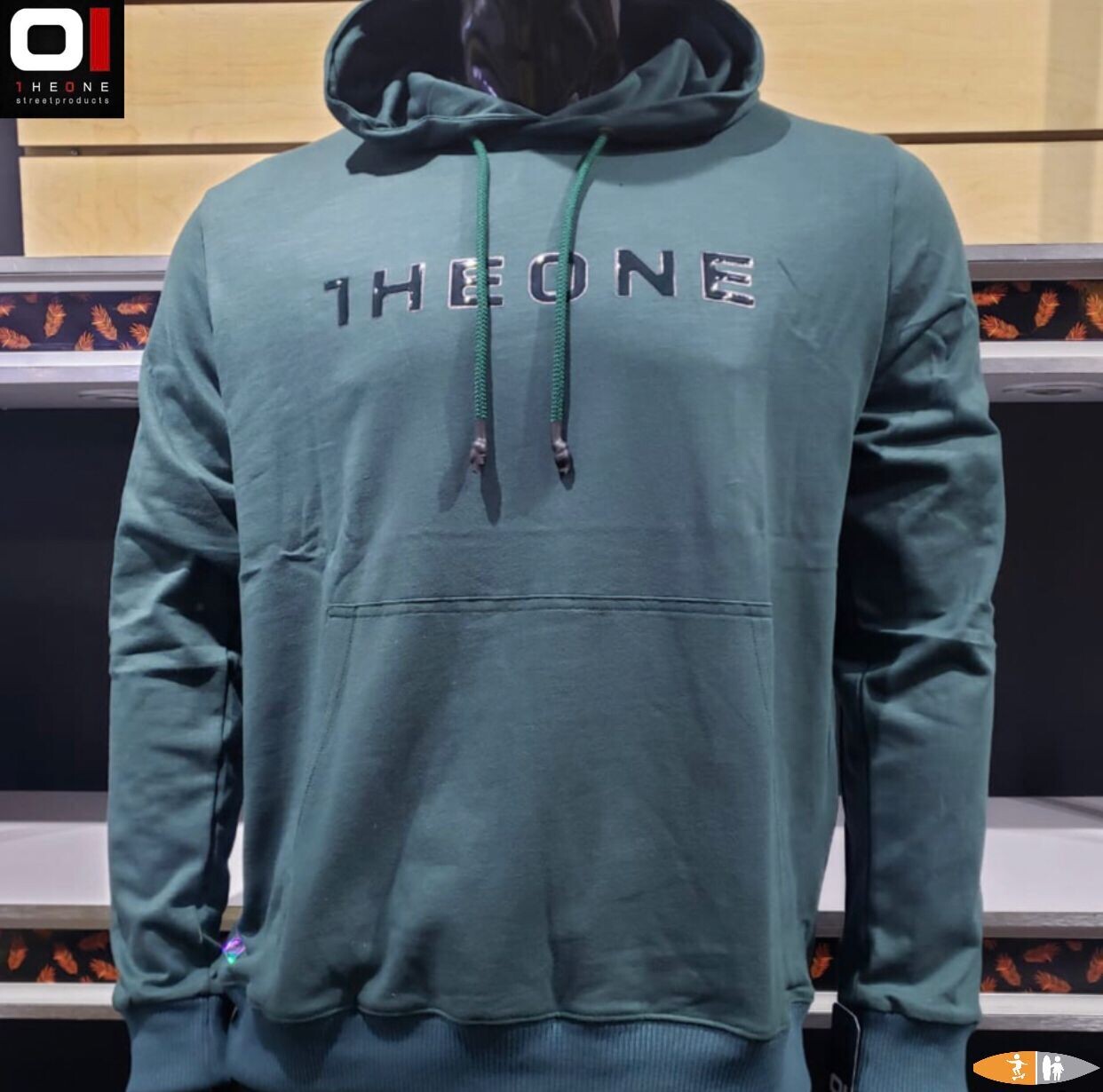 SUDADERA THE ONE 23165 VERDE OSCURO