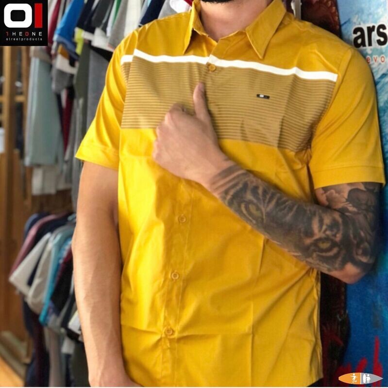 CAMISA THE ONE 23507 MOSTAZA