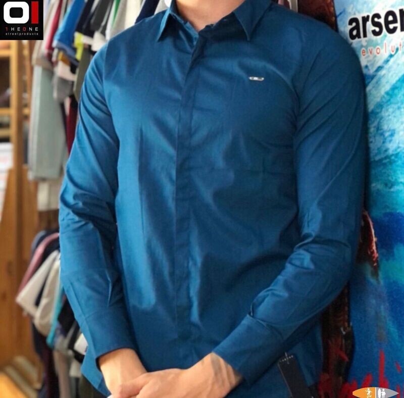 CAMISA THE ONE 23551 TURQUESA