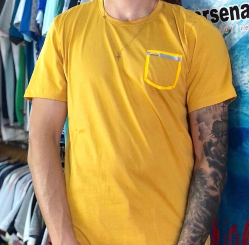 CAMISETA THE ONE 23155 MOSTAZA