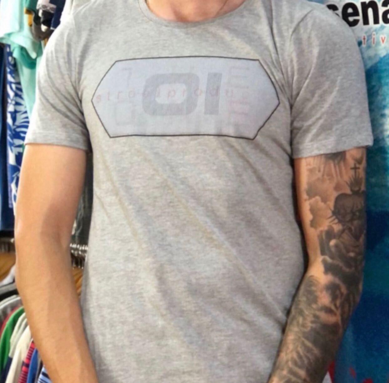 CAMISETA THE ONE 22306 GRIS