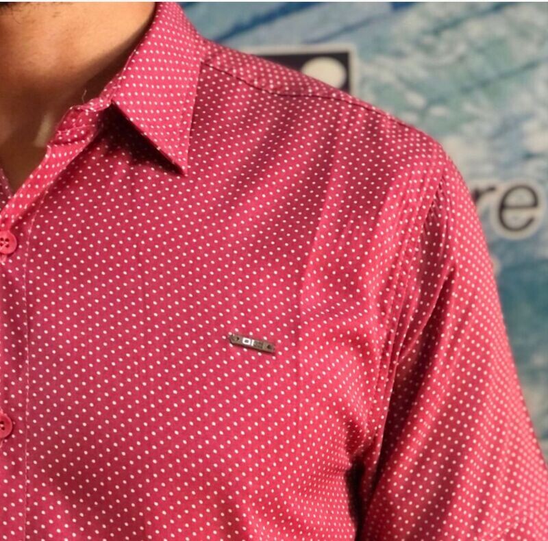 CAMISA THE ONE 23563 ROSA OSCURO
