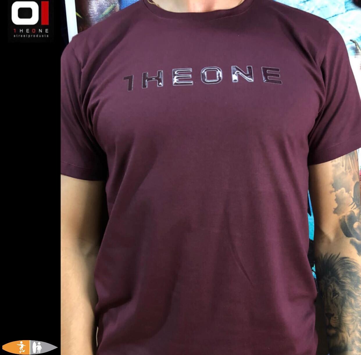 CAMISETA THE ONE 23161 VINO