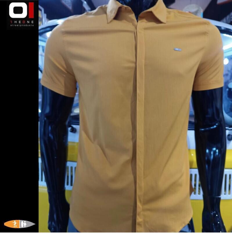 CAMISA THE ONE 23552 MOSTAZA
