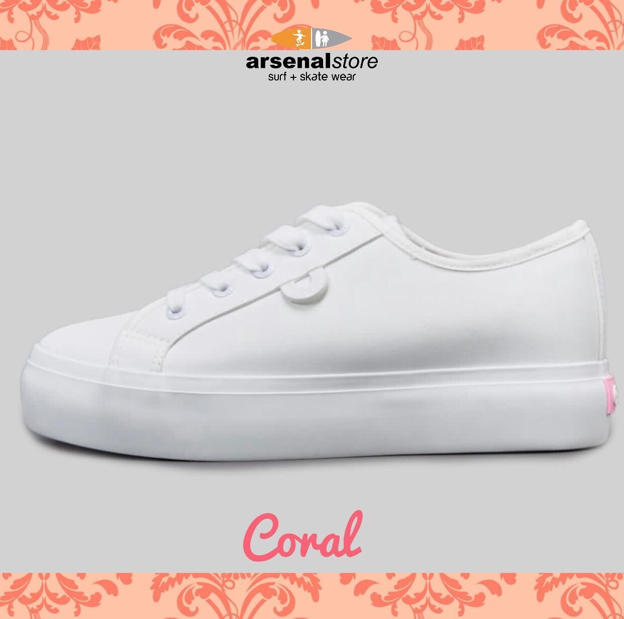 TENIS CORAL PUCHI WHITE PU