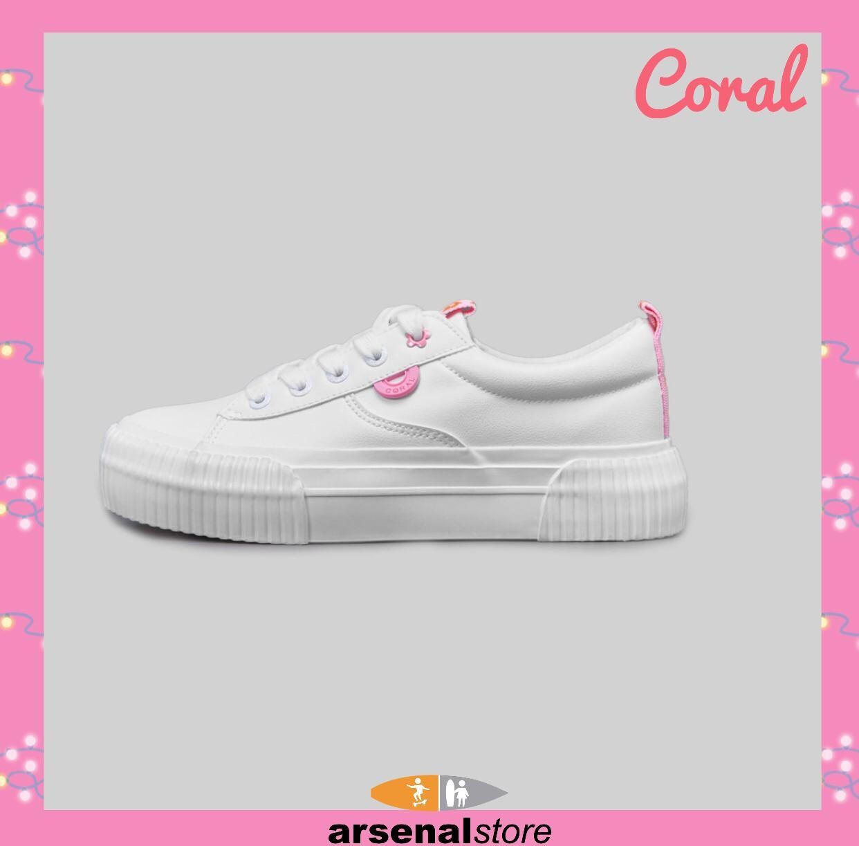 TENIS CORAL BAILEY 2 WHITE PU