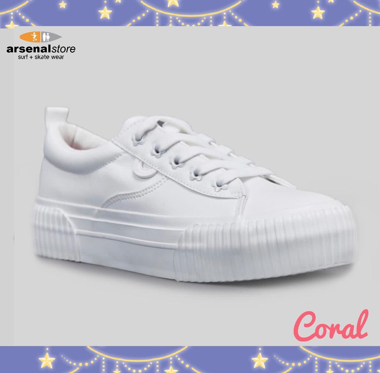 TENIS CORAL BAILEY 2 ALL WHITE PU