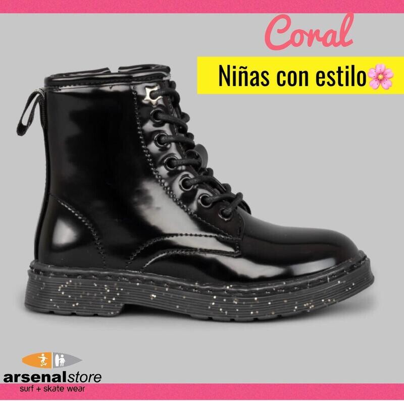 BOTAS CORAL BONNIE BLACK GLOSS