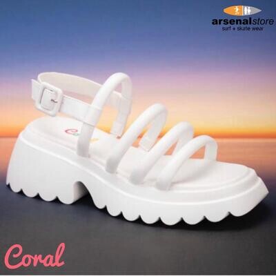 SANDALIA CORAL FILIPA ALL WHITE PU