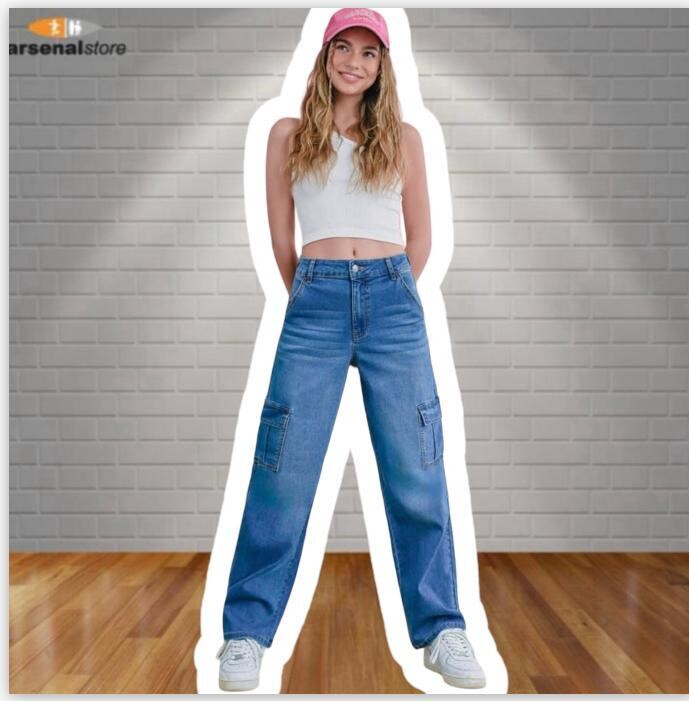 PANTALON WAX JEAN 90337 CARGO MEZCLILLA