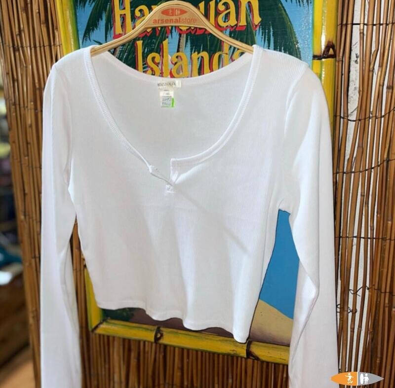 BLUSA BAZZOLO HT12246 ML WHT