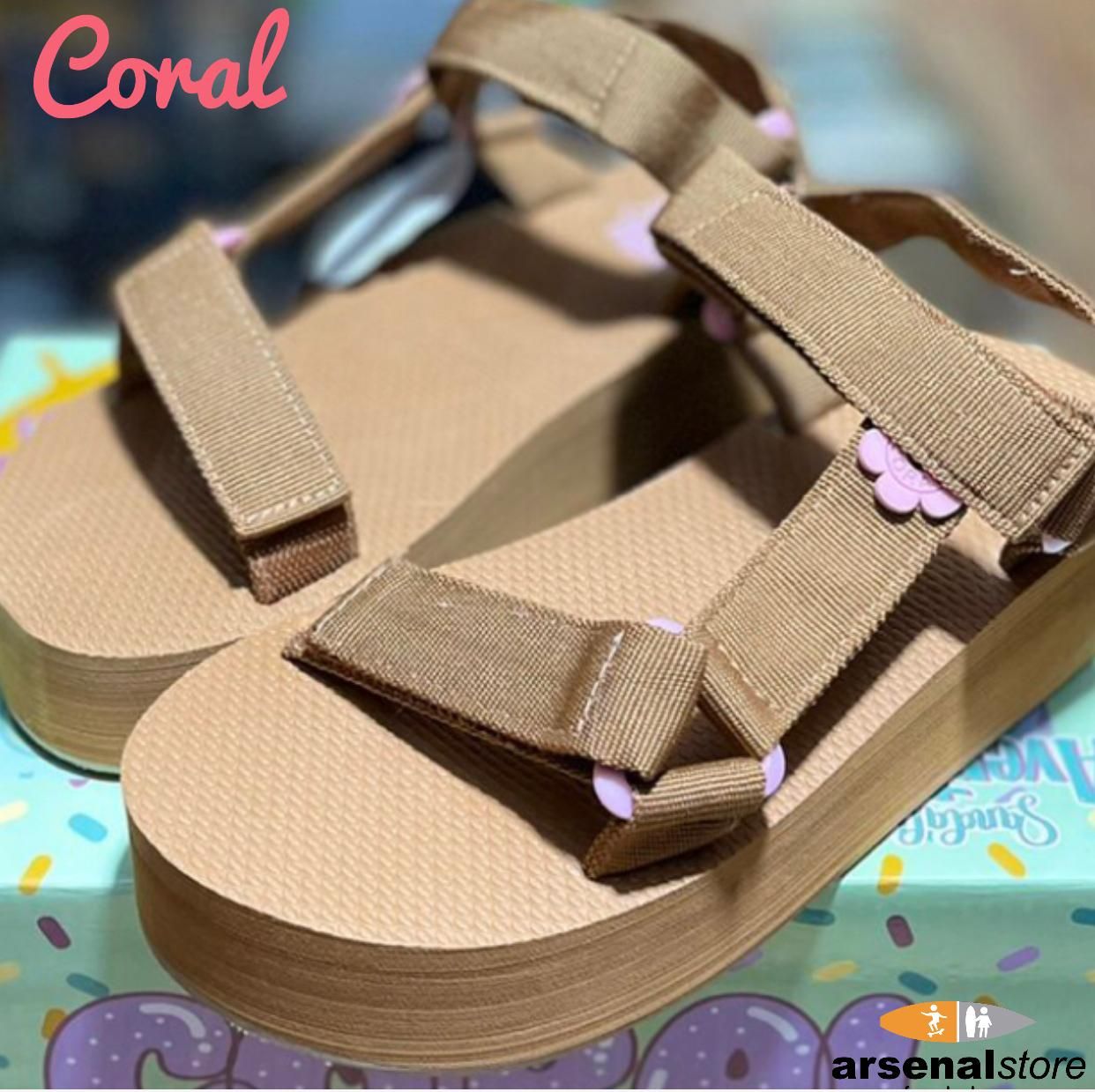 SANDALIAS CORAL CLIFF 4 CAMEL, Talla: 35