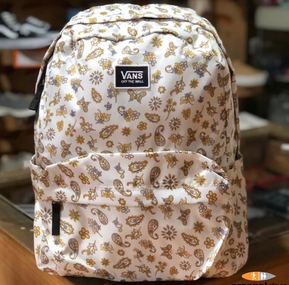 SALVEQUE Vans Old Skool H2O Marshmallow Cream Backpack SALVEQUE Vans Old Skool H2O Marshmallow Cream Backpack