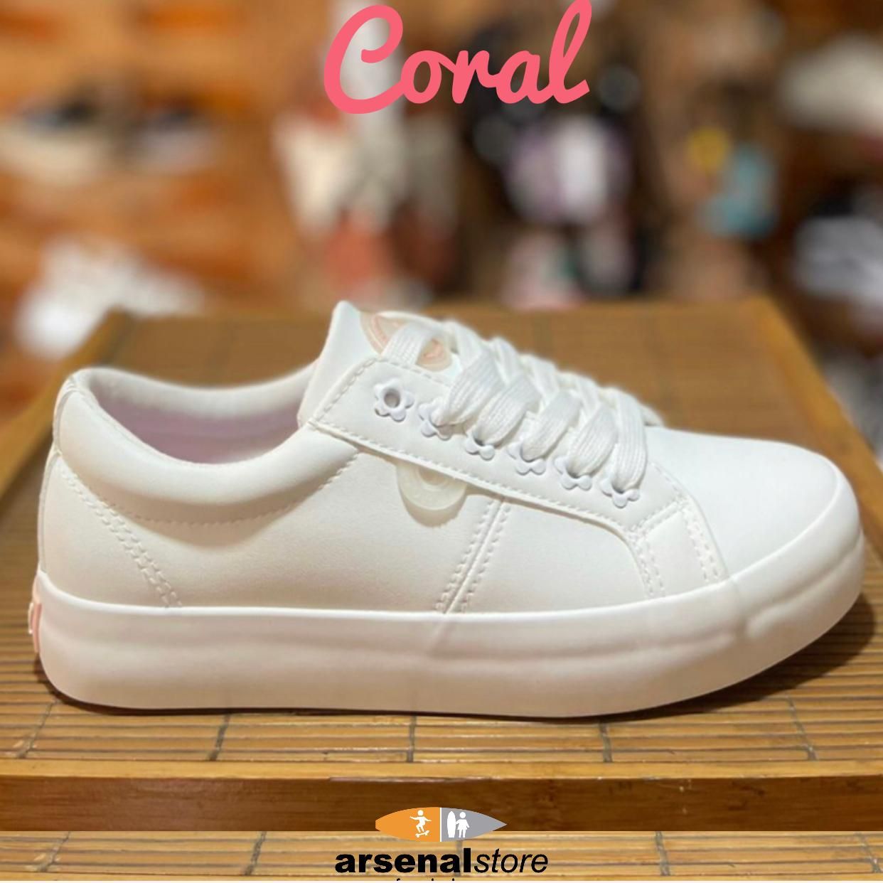 TENIS CORAL TOMOYO WHITE PU, Talla: 35