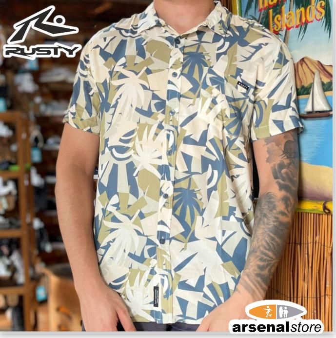 CAMISA RUSTY RT-MAXO-VD-L VERDE