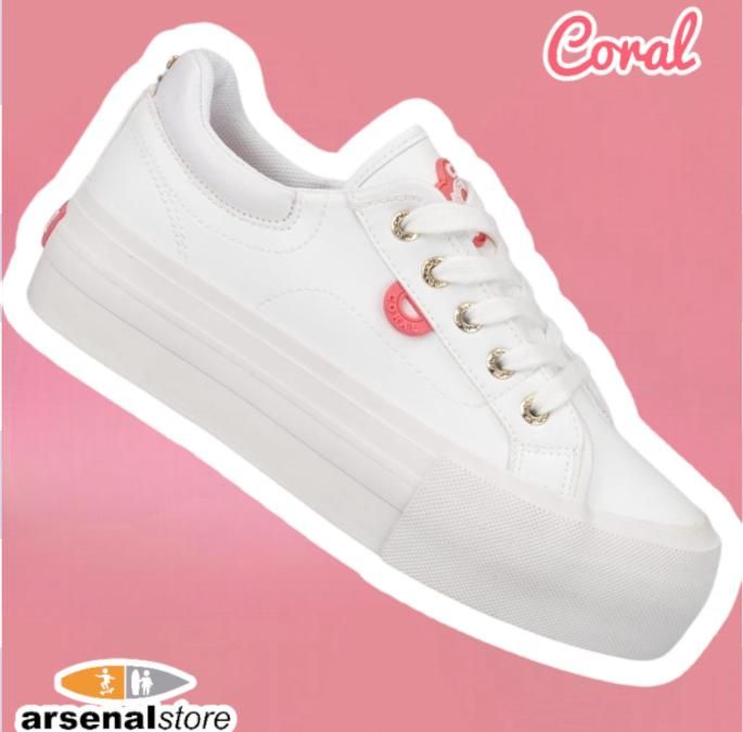 TENIS CORAL KYLIE 3 ALL WHITE
