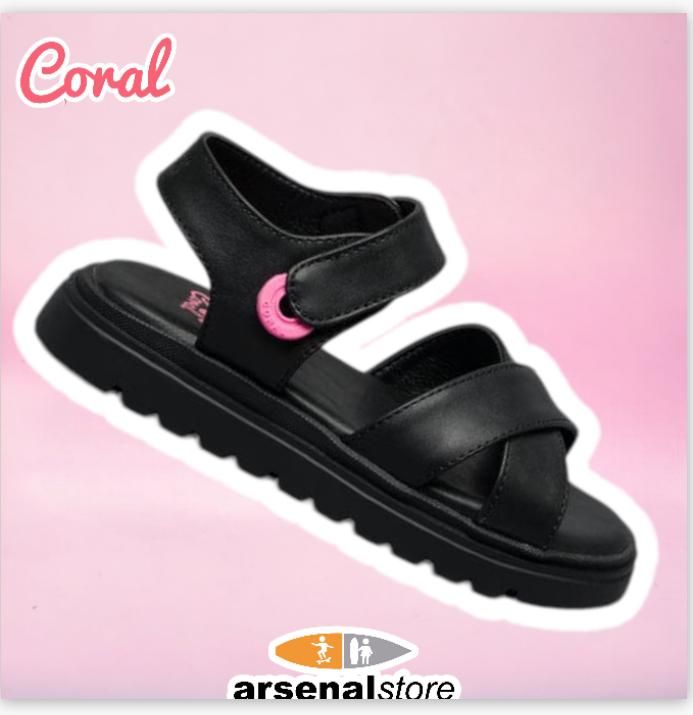 SANDALIAS CORAL ABBA ALL BLACK