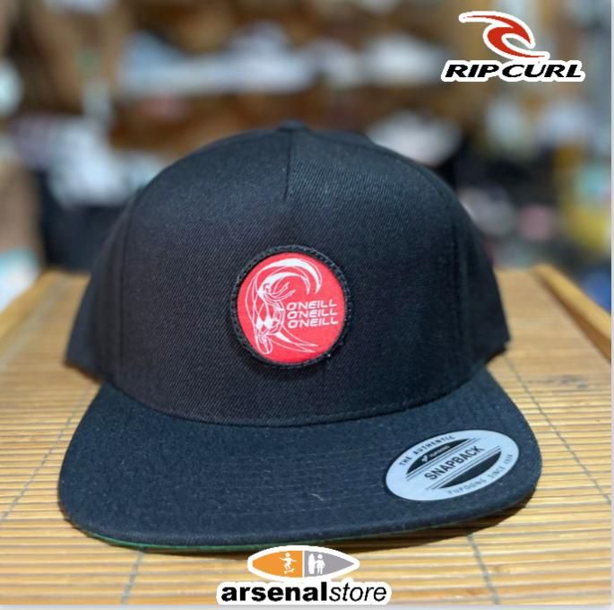 GORRA ONEILL HO7196001 NEGRA CIRCULO ROJO