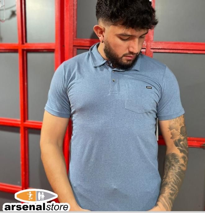 CAMISETA POLO RIP CURL 004MP0 3458 DUSTY BLUE