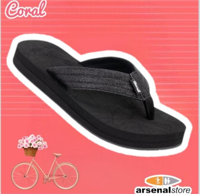SANDALIAS CORAL MANTAS BLACK GLITTER