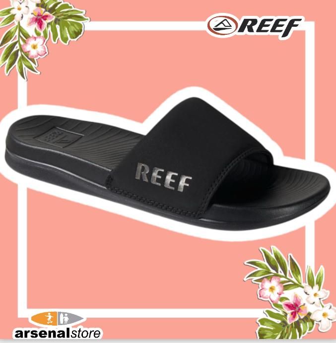 SANDALIAS REEF CJ5701 ONE SLIDE BLACK SILVER