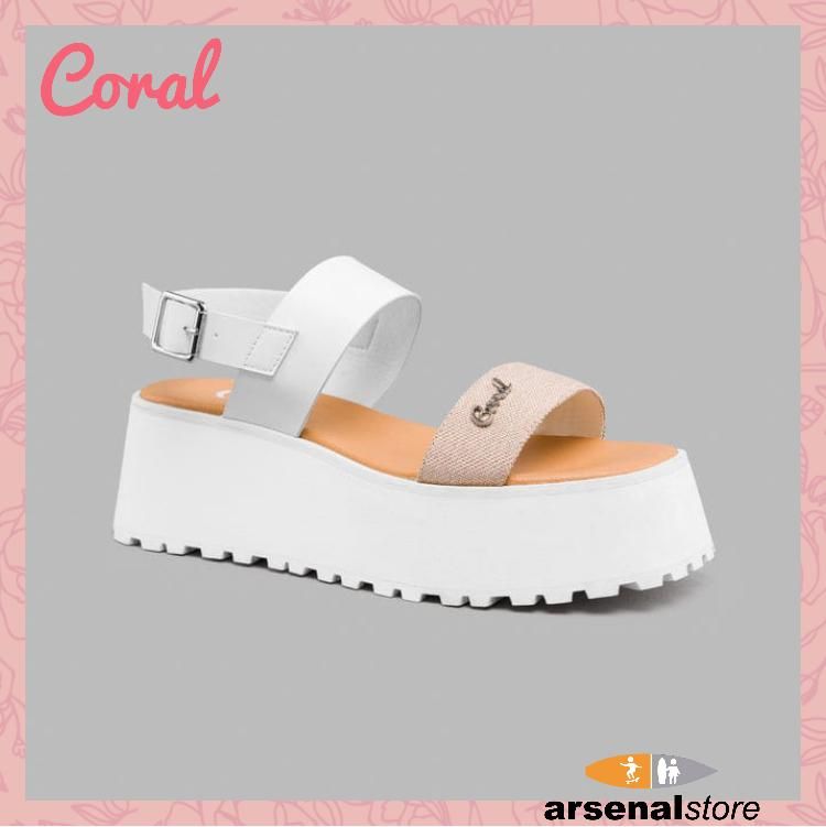 SANDALIA CORAL TOSCANA WHITE/SAND