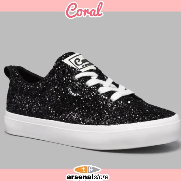 TENIS CORAL SERAFINA BLACK GLITTER