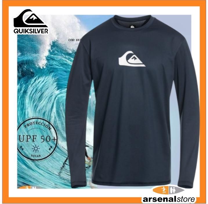 Licras Surf Hombre Camiseta UPF 50 De Hombre Solid Streak