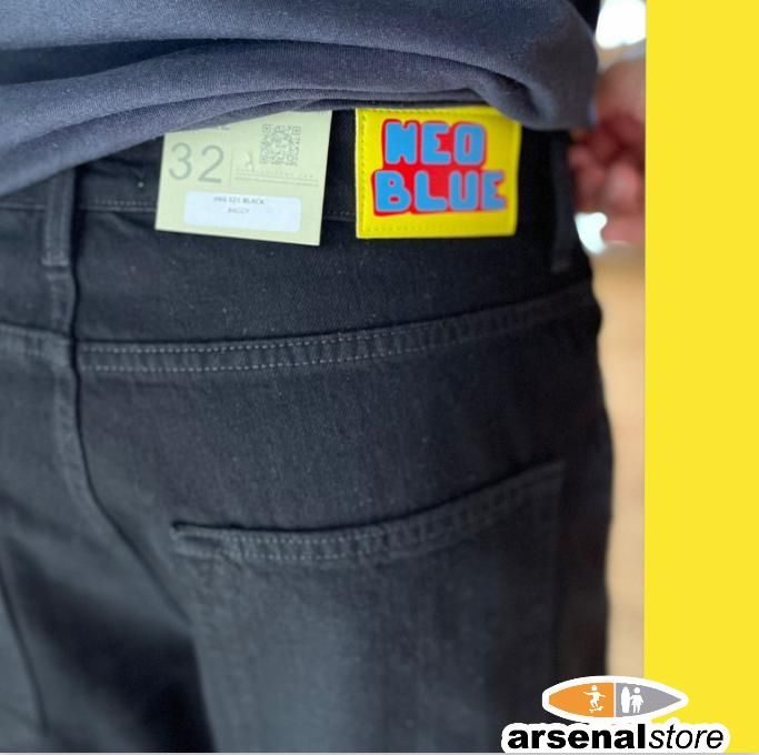 PANTALON BAGGY JEANS NX-521 BLACK