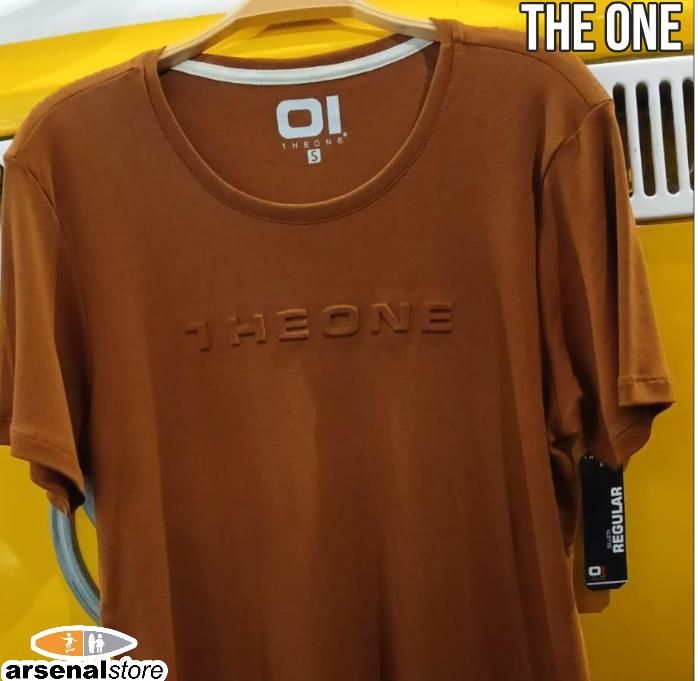 CAMISETA THE ONE MC22974 CAFE