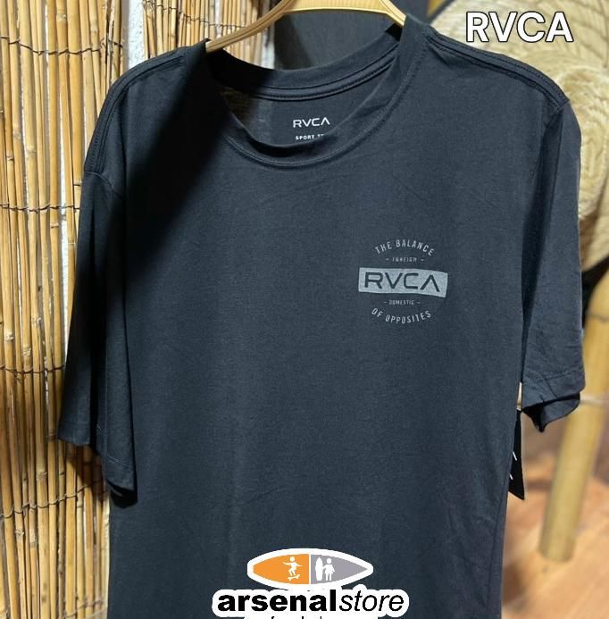 CAMISETA RVCA M641D01R NEGRA LOGO BLANCO