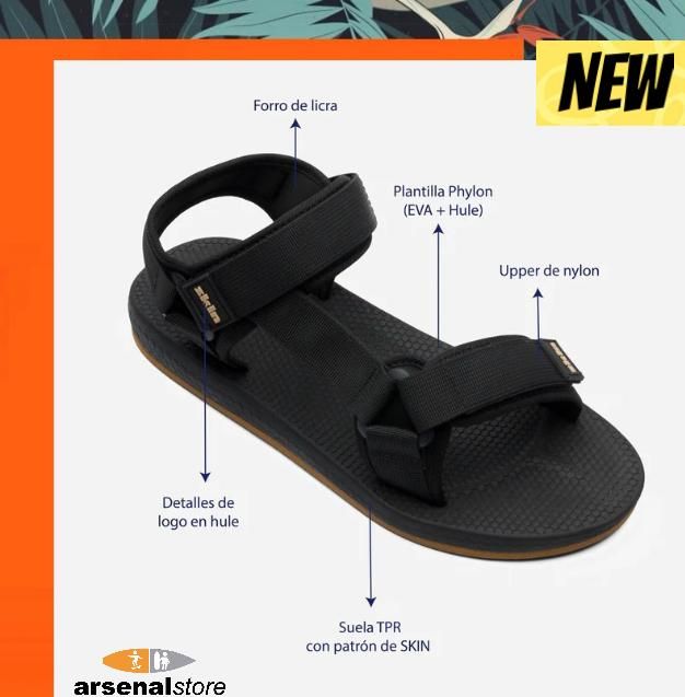 SANDALIAS SKIN & BONES OZARK BLACK