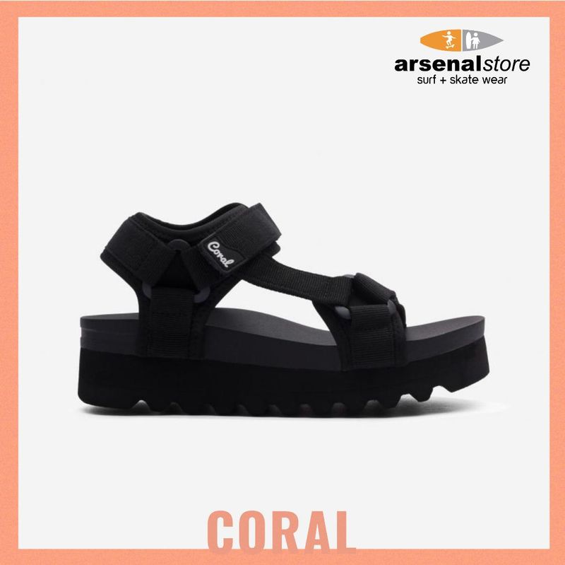 SANDALIAS CORAL LULAH ALL BLACK