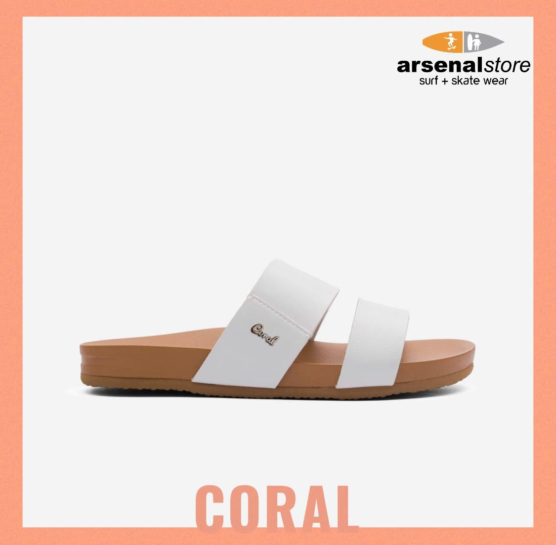SANDALIAS CORAL KADE WHITE/CAMEL