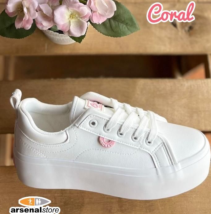 TENIS CORAL KYLIE 4 ALL WHITE
