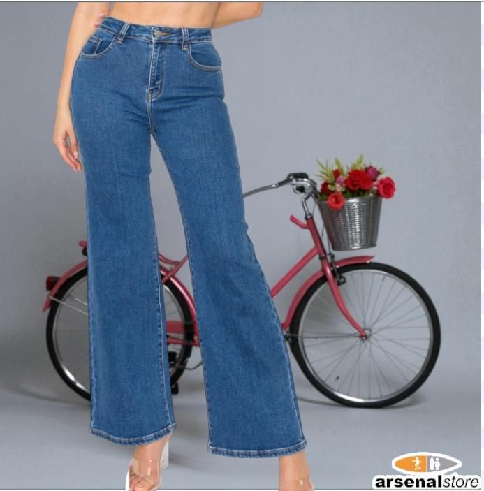 PANTALON ENCORE V2434M HIGH RISE M.WASH CLASSIC WIDE LEG