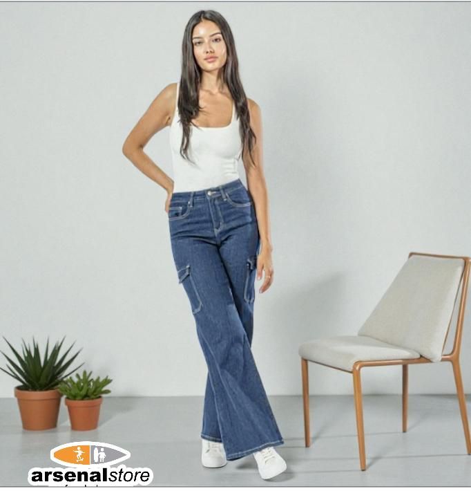 PANTALON YMI RVC109 SDBLU SKATER CARGO JEANS PANTALON YMI RVC109 SDBLU SKATER CARGO JEANS