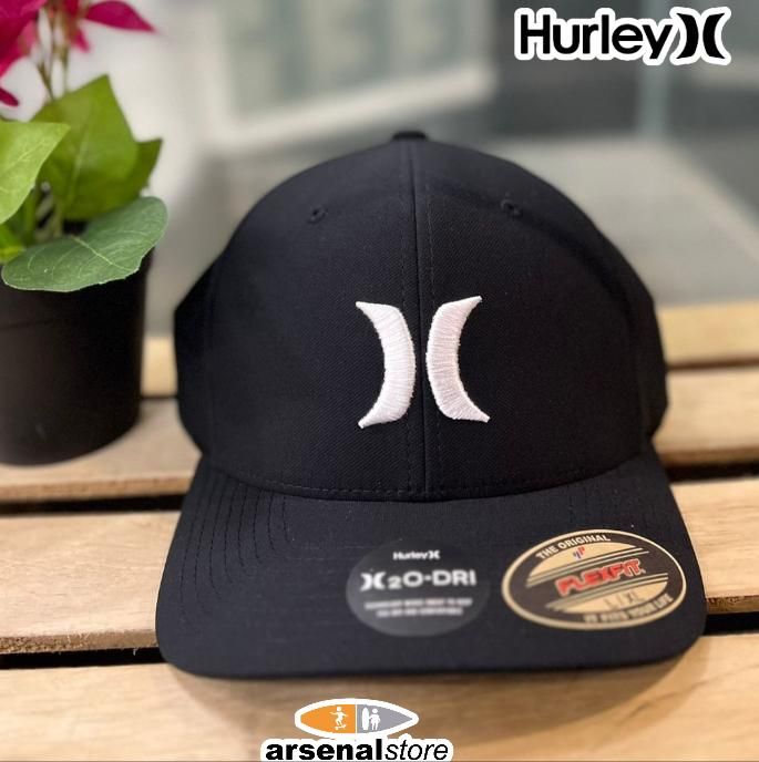 GORRA HURLEY HU-892025-037 NEGRA LOGO BLANCO