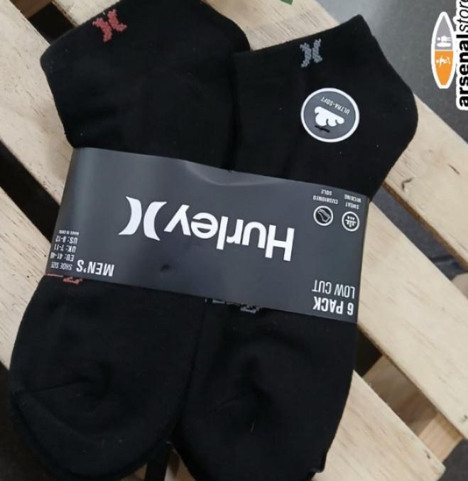 MEDIAS HURLEY HU-H600338-007 6PC NEGRAS MEDIAS HURLEY HU-H600338-007 6PC NEGRAS