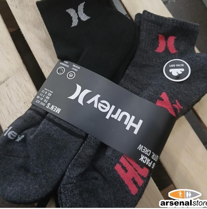 MEDIAS HURLEY HU-H119114-992 6 PACK MIX