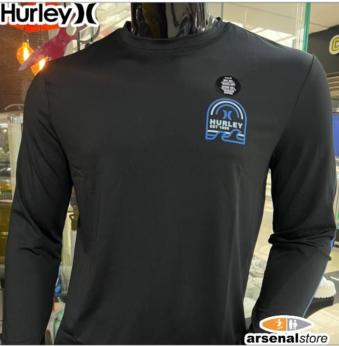 CAMISETA HURLEY RASHGUARD HU-HSP25VMS-17565-001 CAMISETA HURLEY RASHGUARD HU-HSP25VMS-17565-001