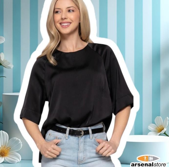 BLUSA SATIN BLK