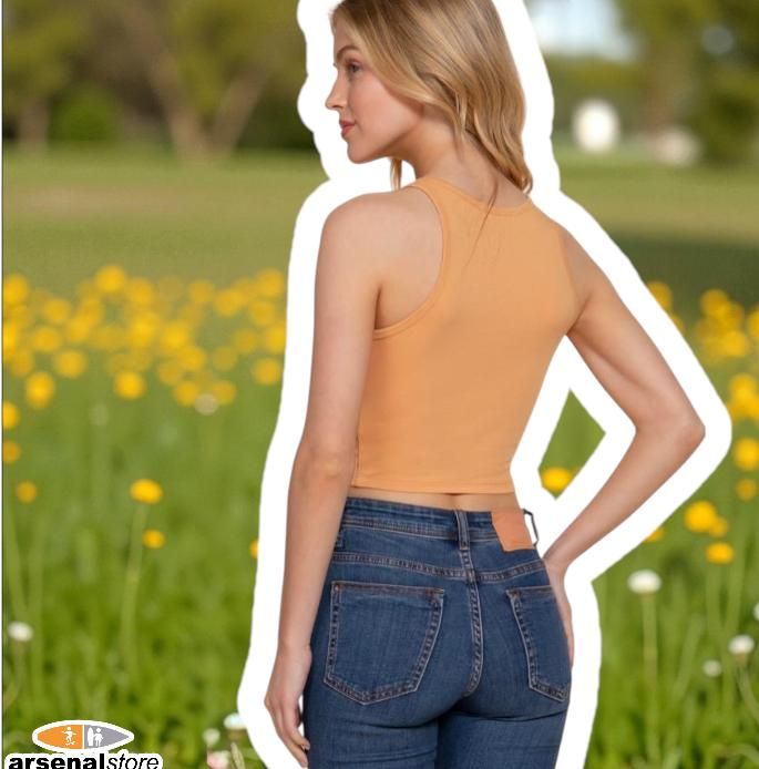 BLUSA CROP TOP KHA