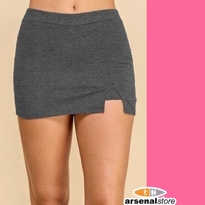 SKORT HEATHER CHARCOAL SKORT HEATHER CHARCOAL