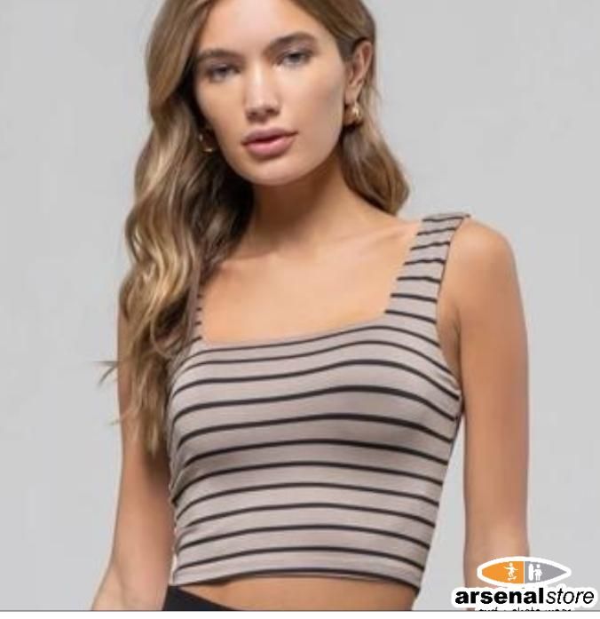CROP TOP TAUPE CROP TOP TAUPE