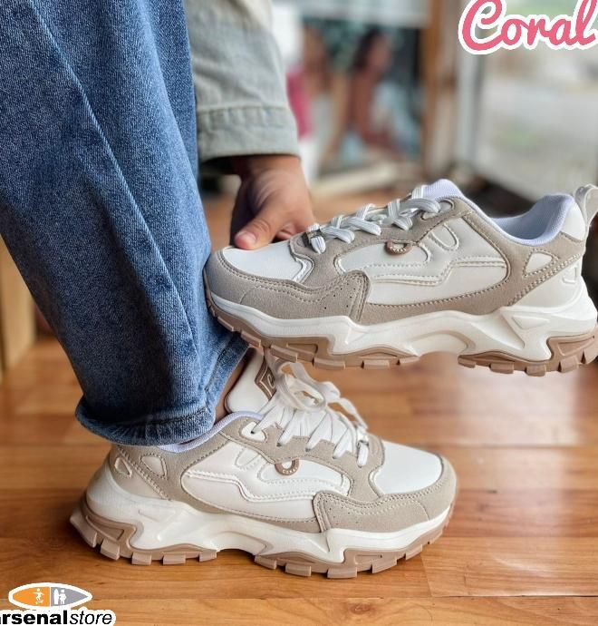 TENIS CORAL NARUMI WHITE CAMEL