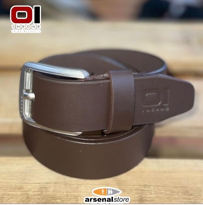 FAJA THE ONE PURO CUERO CAFÉ OSCURO