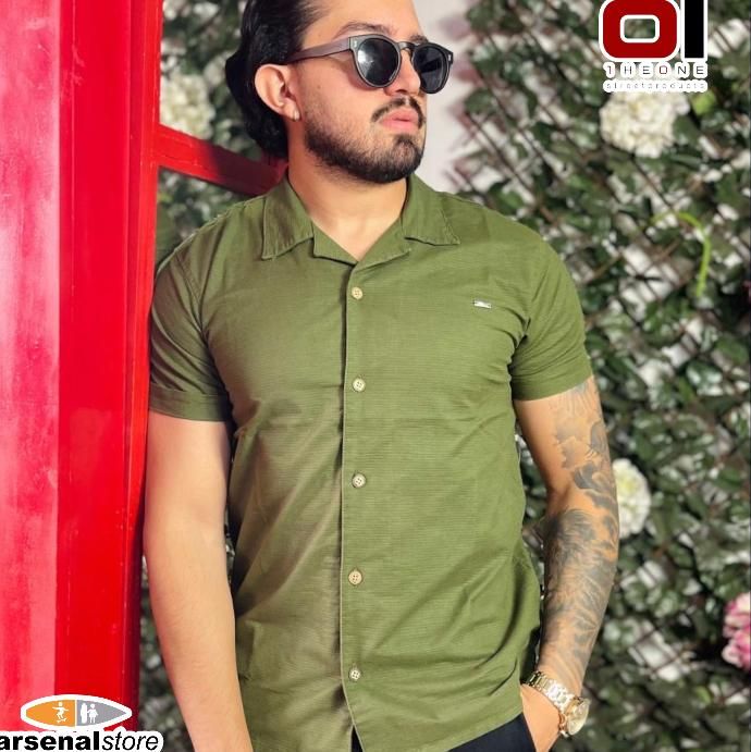 CAMISA THE ONE MC24513 VERDE